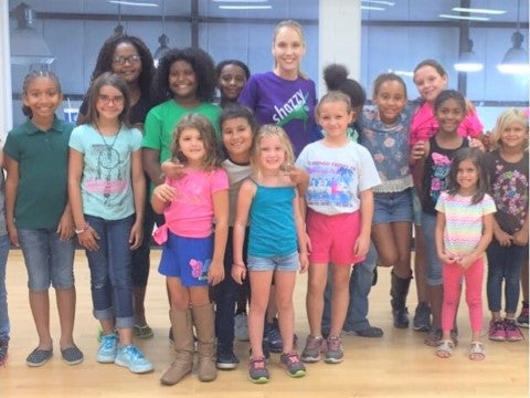 Brittanie Braxton at Hardee YMCA teaches Shazzy Fitness kids and children dance fitness