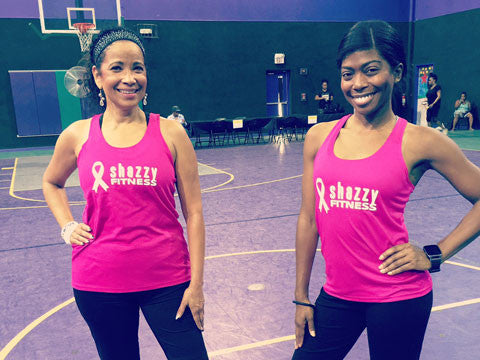 Dr. Renee Hornbuckle, Senior Pastor Destiny Pointe Christian Center and Vera Rose, Shazzy Fitness Choreographer