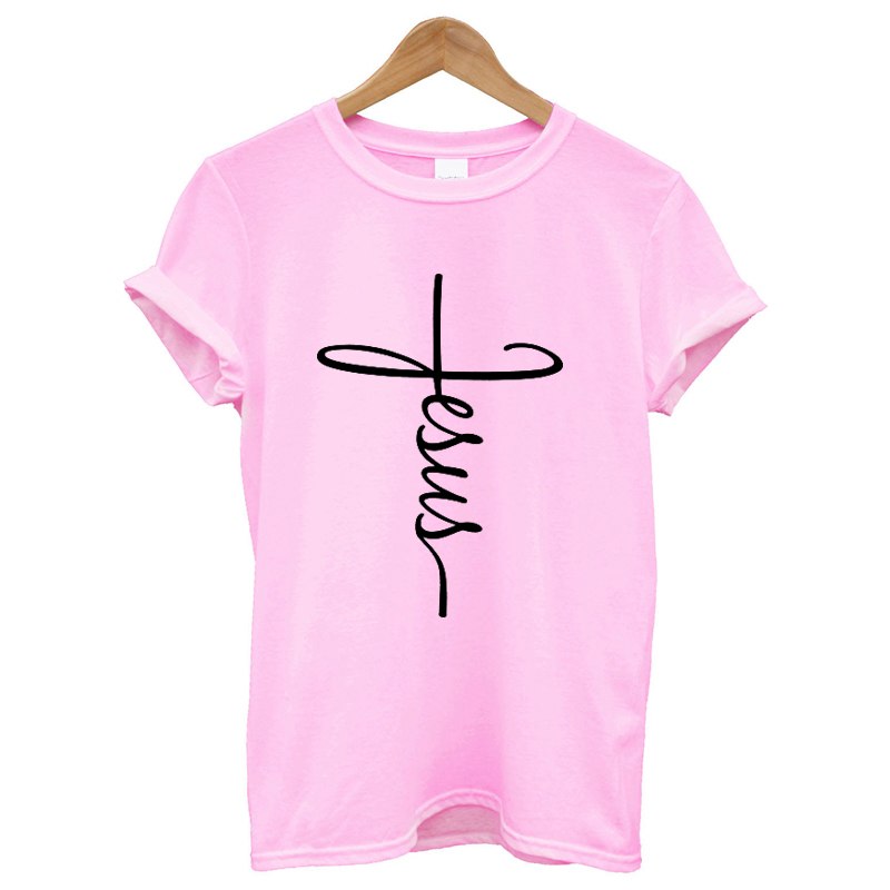 Christian T Shirt Women Short Sleeve Crew Neck Funny T Shirt Faith Loose Fit Summer Tops Casual Jesus Clothing Brand