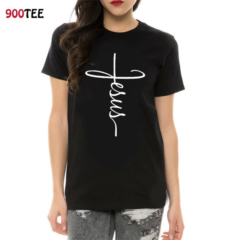 Funny Faith T-Shirt For Women: 'Warning I May Start Talking About Jesus' Graphic Tee