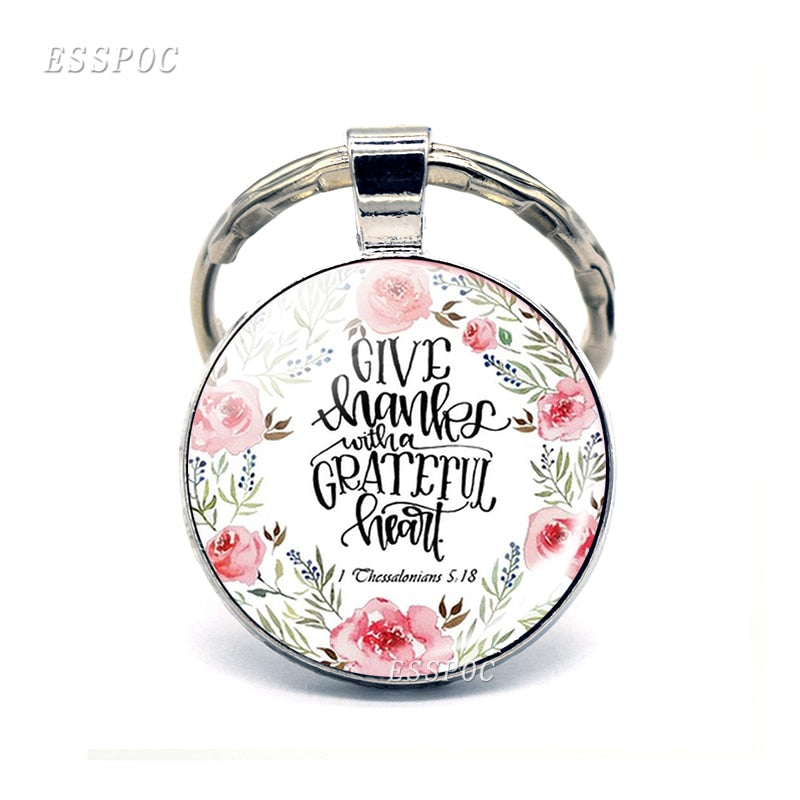 God Is Within Her. She Will Not Fall (psalm 46:5) Bible Quote Faith Keychain Keyring Bible Verse key chain Christian Party Gift