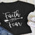 Plus Size Women T-Shirt Faith over Fear Arrow Print Tops Short Sleeve Summer 3XL Casual T shirt Female Lady Tops Tee 3 Colors