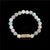 Women Men Letter Bracelets Vintage Natural Stones Beaded Bracelet Punk Inspirational Forever Faith Bracelets Handmade Jewelry