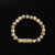 Women Men Letter Bracelets Vintage Natural Stones Beaded Bracelet Punk Inspirational Forever Faith Bracelets Handmade Jewelry