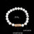 Women Men Letter Bracelets Vintage Natural Stones Beaded Bracelet Punk Inspirational Forever Faith Bracelets Handmade Jewelry