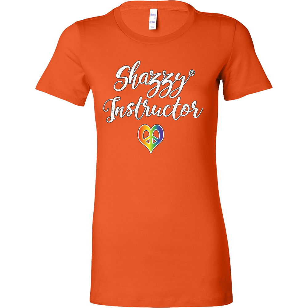 Instructor Crewneck Tee - Heart and Peace (Rainbow)